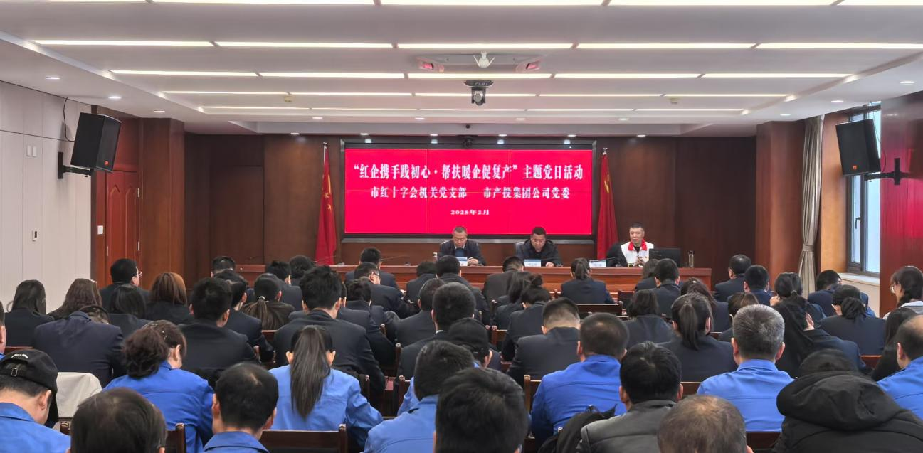寒冬送温暖 真情暖人心——市红十字会机关党支部与天行官方公司党委联合开展主题党日活动(图2)